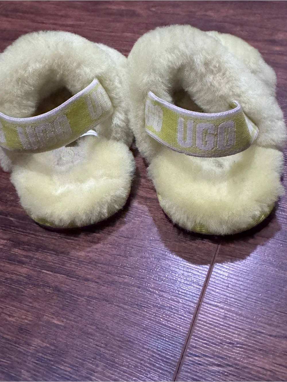 toddler yellow Ugg shoes